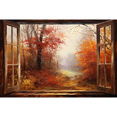Autumn Window canvas
